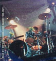Schneider's drum kit with flower bouquets