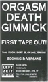 Advert for their first tape.